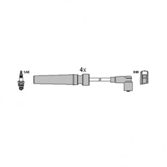 Kit de câbles d'allumage HITACHI 134119