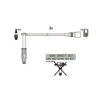 Kit de câbles d'allumage HITACHI 134122