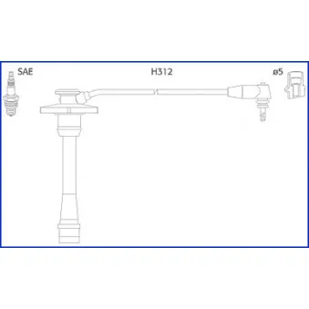 Kit de câbles d'allumage HITACHI 134130