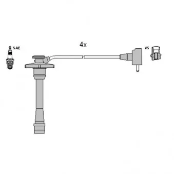 Kit de câbles d'allumage HITACHI 134132