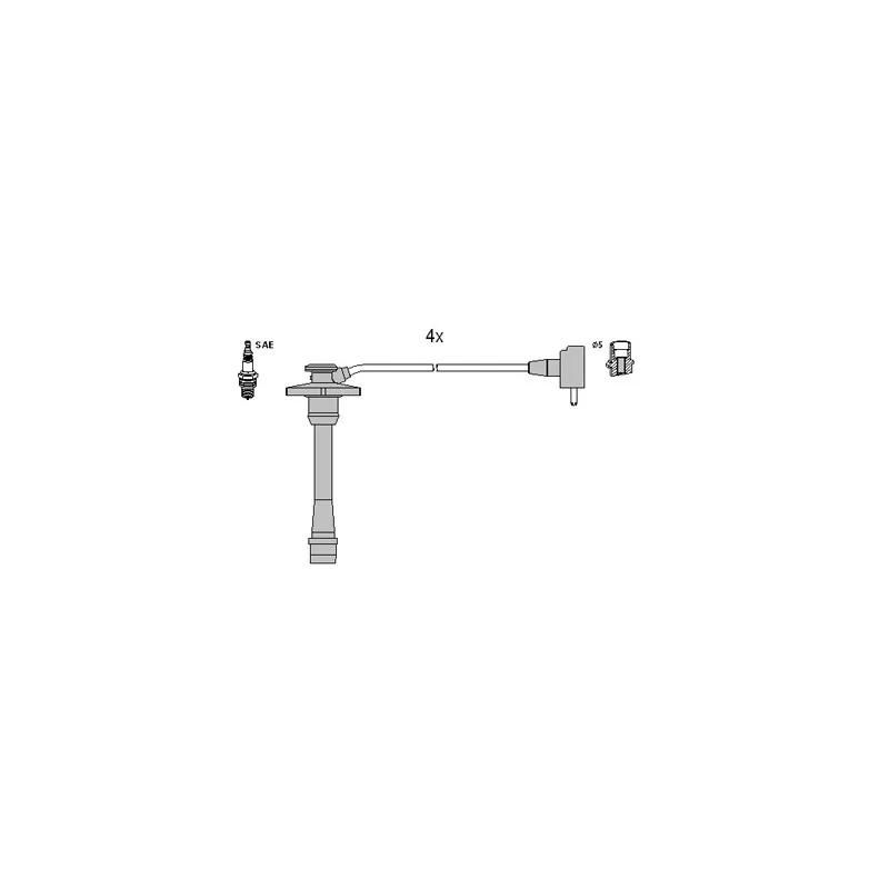 Kit de câbles d'allumage HITACHI 134132
