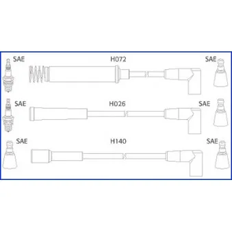 Kit de câbles d'allumage HITACHI 134202