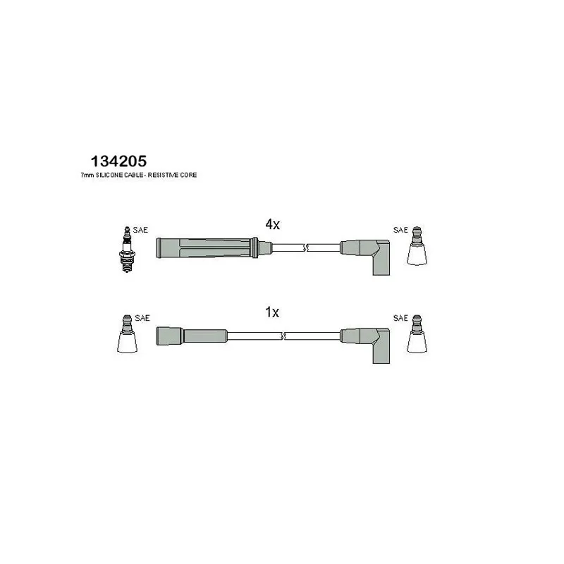 Kit de câbles d'allumage HITACHI 134205