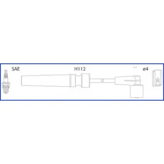Kit de câbles d'allumage HITACHI 134236