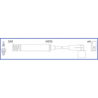 Kit de câbles d'allumage HITACHI 134258