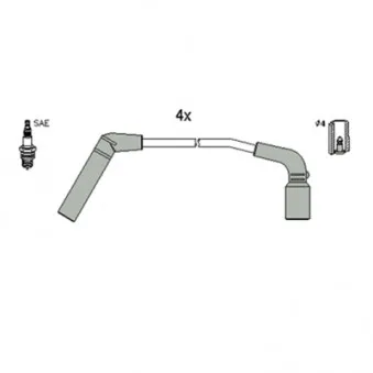 Kit de câbles d'allumage HITACHI 134260
