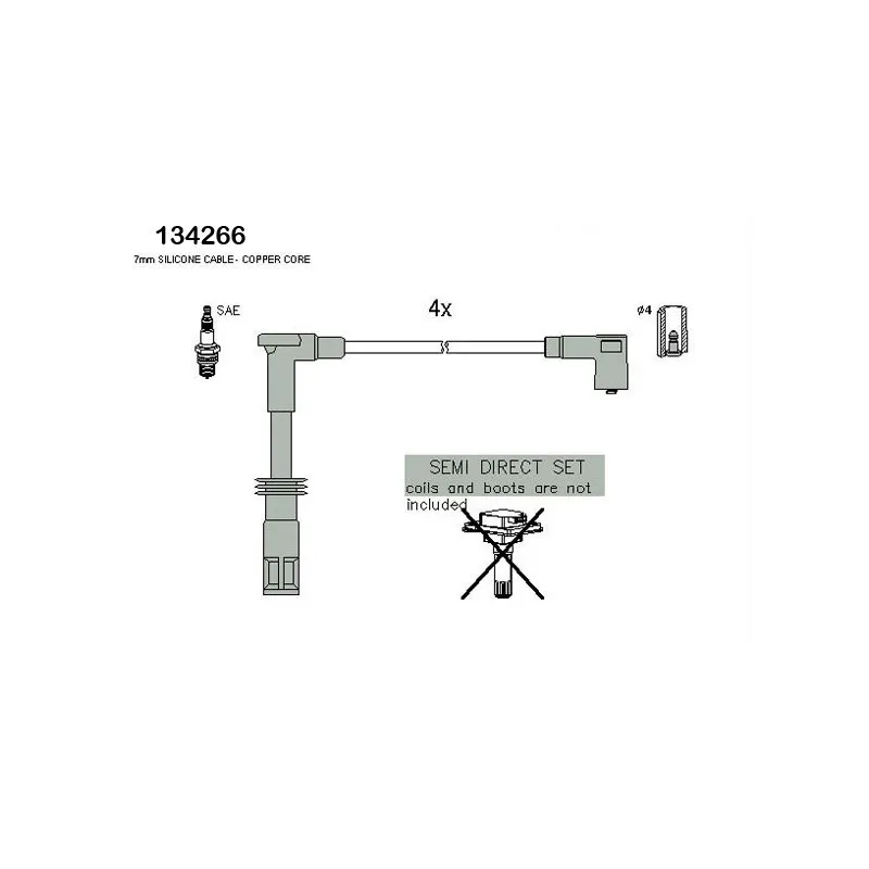 Kit de câbles d'allumage HITACHI 134266