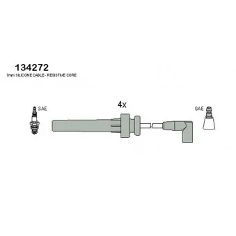 Kit de câbles d'allumage HITACHI 134272