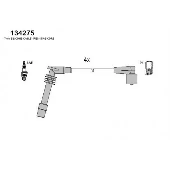 Kit de câbles d'allumage HITACHI 134275