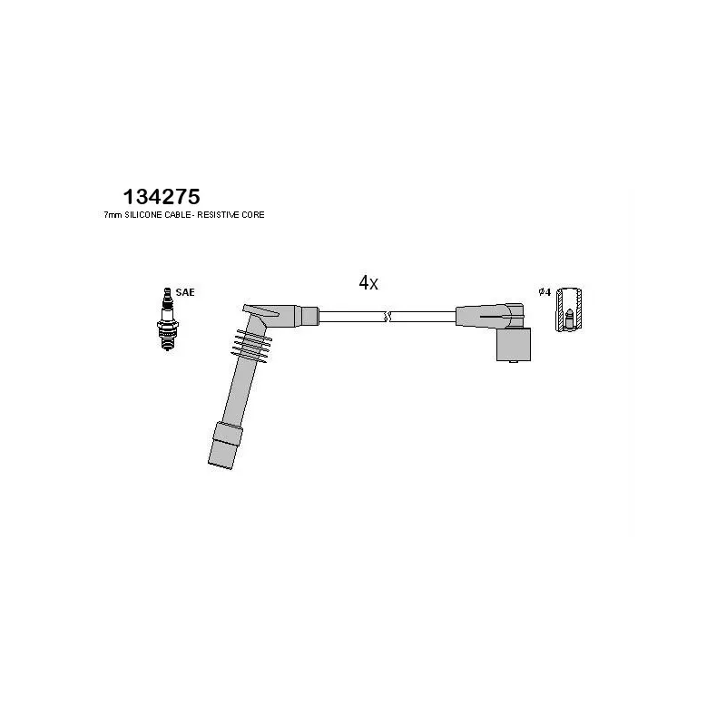 Kit de câbles d'allumage HITACHI 134275