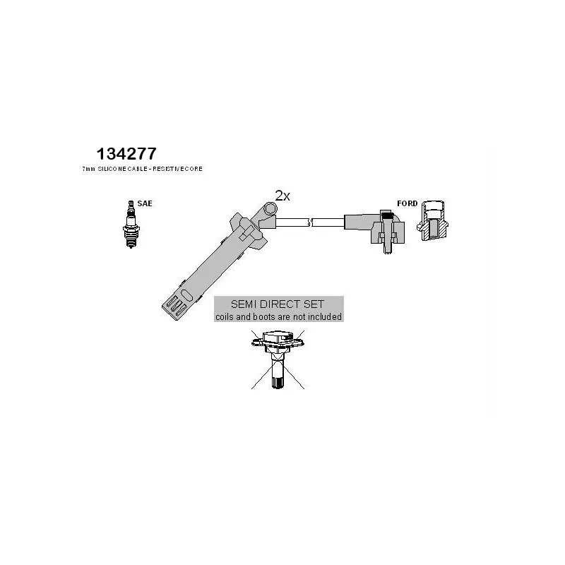 Kit de câbles d'allumage HITACHI 134277
