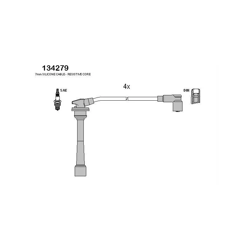 Kit de câbles d'allumage HITACHI 134279