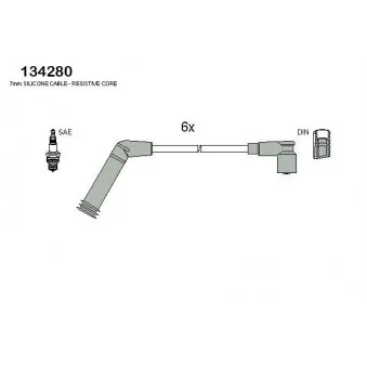 Kit de câbles d'allumage HITACHI 134280