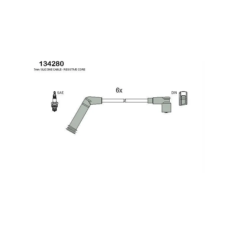 Kit de câbles d'allumage HITACHI 134280