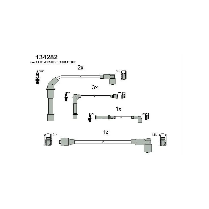 Kit de câbles d'allumage HITACHI 134282