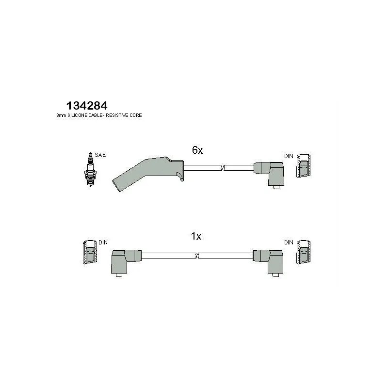 Kit de câbles d'allumage HITACHI 134284