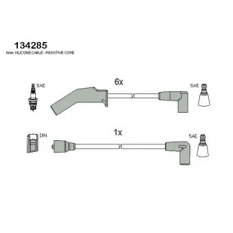 Kit de câbles d'allumage HITACHI 134285