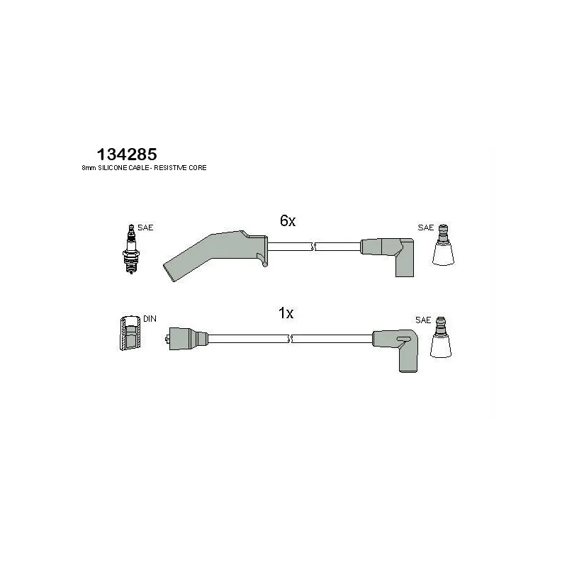 Kit de câbles d'allumage HITACHI 134285