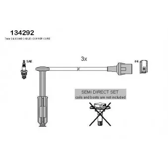 Kit de câbles d'allumage HITACHI 134292