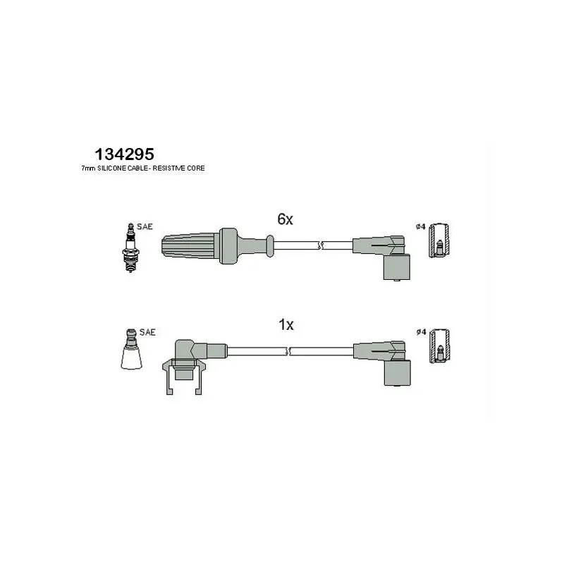 Kit de câbles d'allumage HITACHI 134295