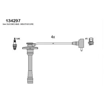 Kit de câbles d'allumage HITACHI 134297