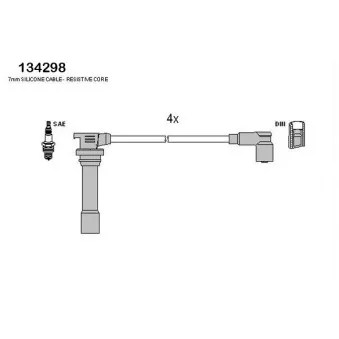 Kit de câbles d'allumage HITACHI 134298