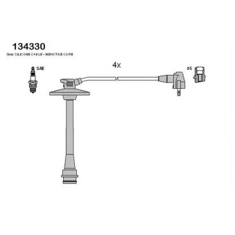 Kit de câbles d'allumage HITACHI 134330