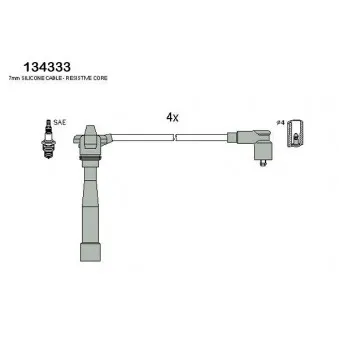 Kit de câbles d'allumage HITACHI 134333