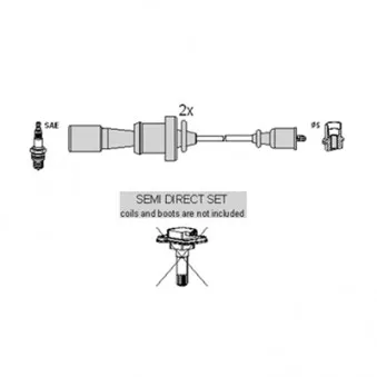 Kit de câbles d'allumage HITACHI 134377