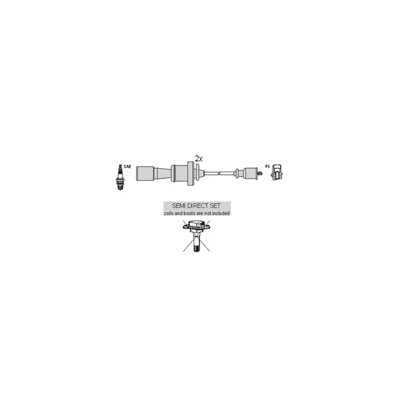 Kit de câbles d'allumage HITACHI 134377