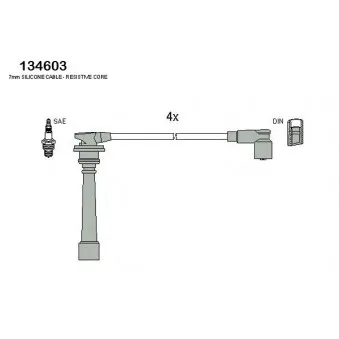Kit de câbles d'allumage HITACHI 134603