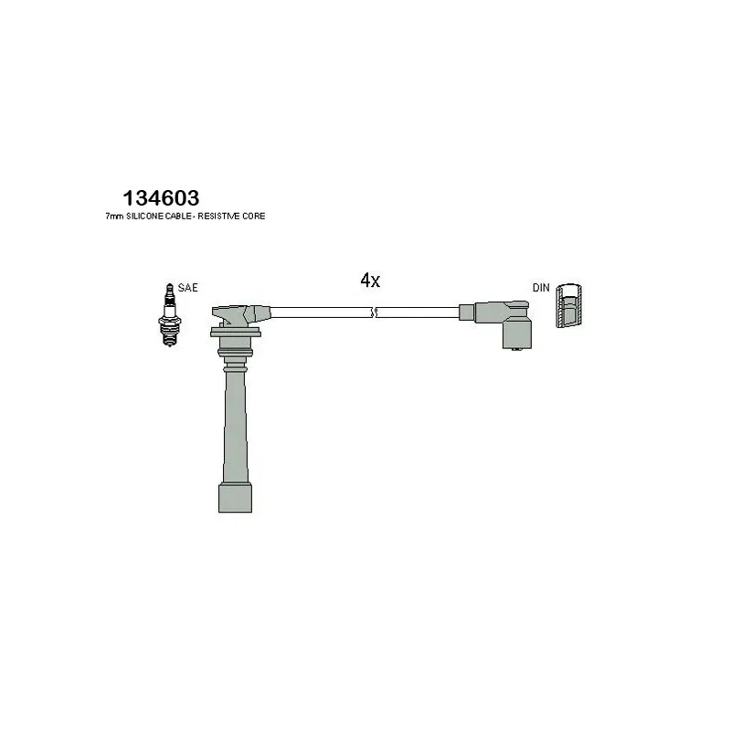 Kit de câbles d'allumage HITACHI 134603