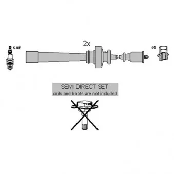 Kit de câbles d'allumage HITACHI 134613