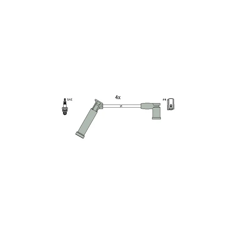 Kit de câbles d'allumage HITACHI 134677
