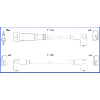 Kit de câbles d'allumage HITACHI 134715