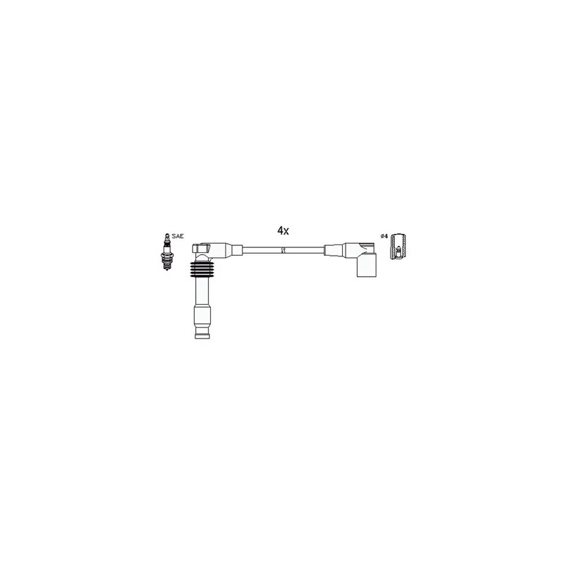 Kit de câbles d'allumage HITACHI 134759
