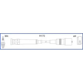 Kit de câbles d'allumage HITACHI 134763