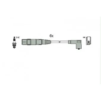 Kit de câbles d'allumage HITACHI 134769