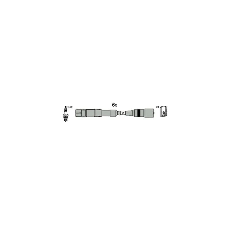Kit de câbles d'allumage HITACHI 134796