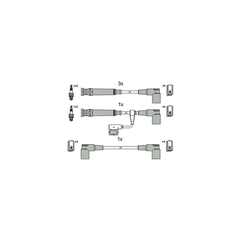 Kit de câbles d'allumage HITACHI 134805