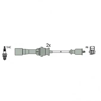 Kit de câbles d'allumage HITACHI 134953