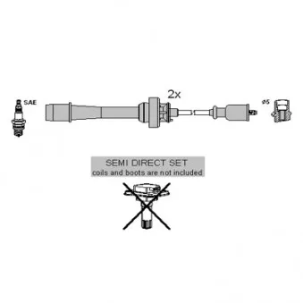Kit de câbles d'allumage HITACHI 134954