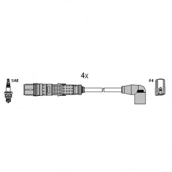 Kit de câbles d'allumage HITACHI 134961