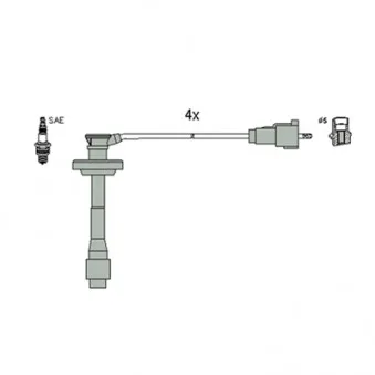 Kit de câbles d'allumage HITACHI 134971