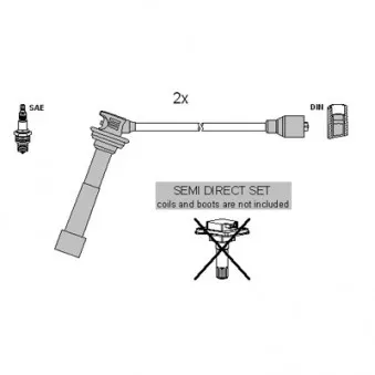 Kit de câbles d'allumage HITACHI 134987