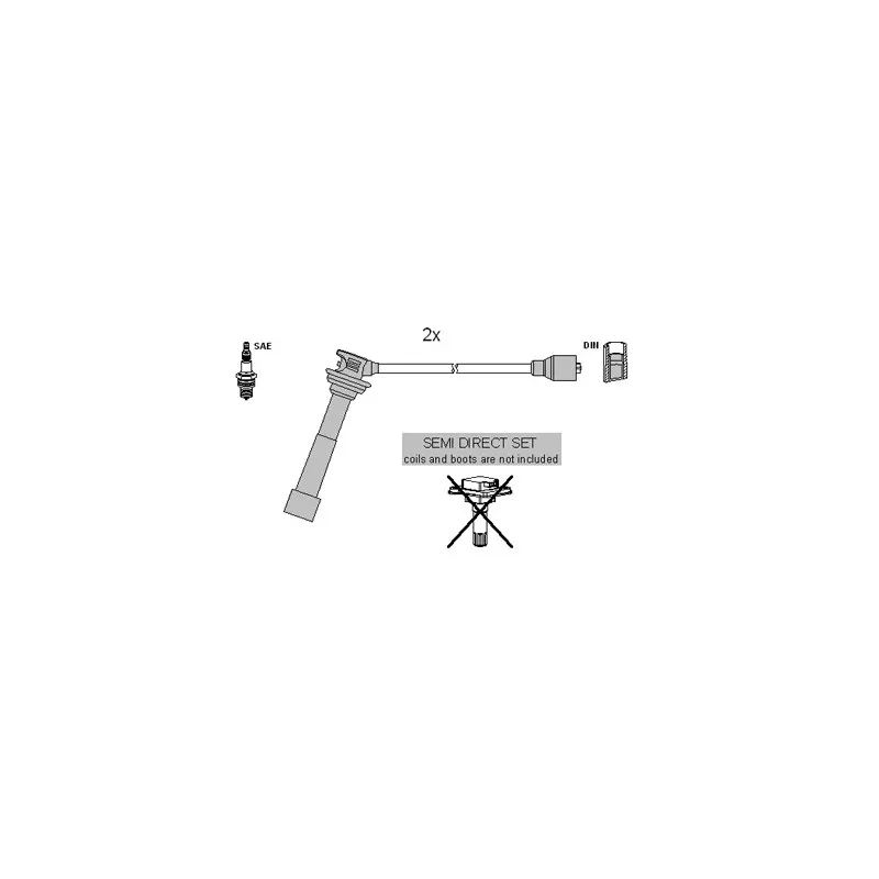 Kit de câbles d'allumage HITACHI 134987