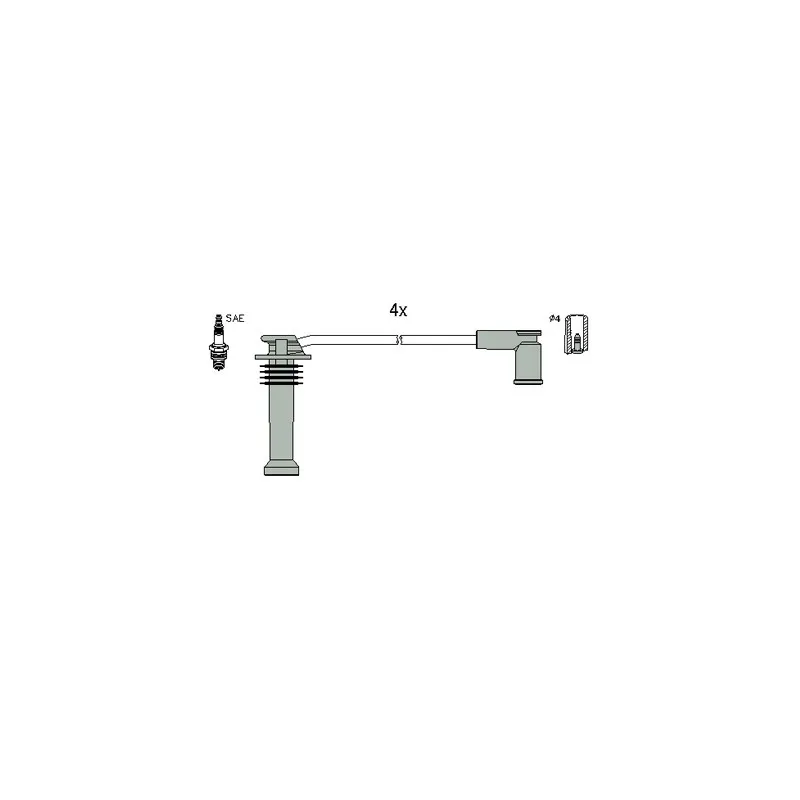 Kit de câbles d'allumage HITACHI 134988