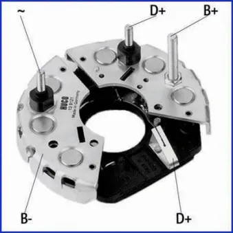 Pont de diodes, alternateur HITACHI 139121