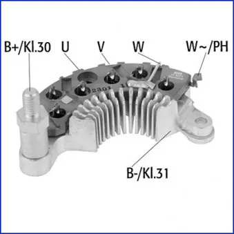 Pont de diodes, alternateur HITACHI 139571