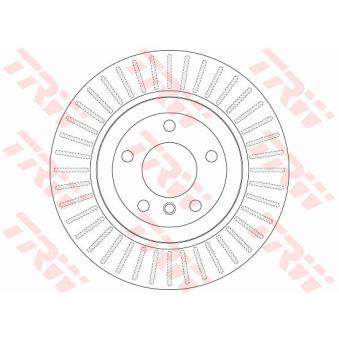 Jeu de 2 disques de frein arrière TRW